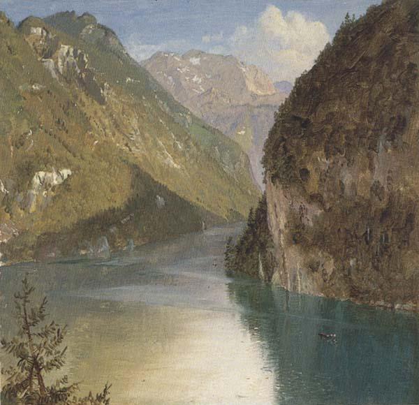 Frederic E.Church Koenigssee,Bavaria Sweden oil painting art